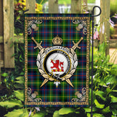 Farquharson Modern Tartan Crest Garden Flag - Celtic Thistle Style